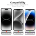 3 Pack Screen Protector for iPhone 14 Pro [6.1 inch] 3 Pack Camera Lens Protector, Sensor Protection,Case Friendly Tempered Glass Film